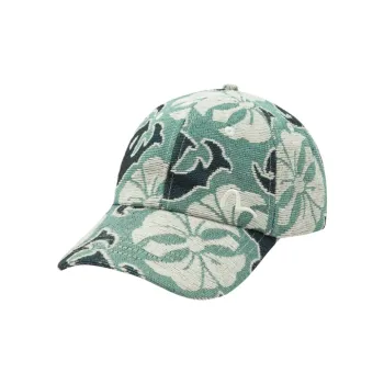 EVISU Polyester Baseball Caps Unisex Turquoise