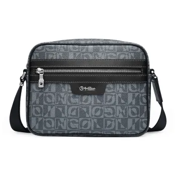 GOLDLION PVC Crossbody Bags Medium Size Men's Gray