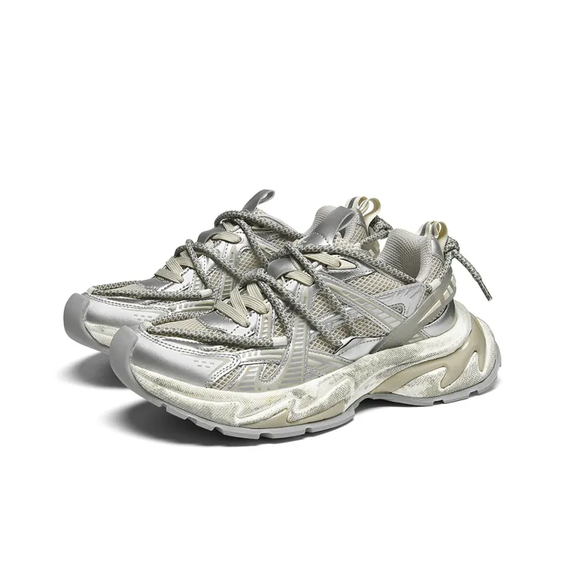 TCELLARS Cushioning, Slip Resistant, Abrasion Resistant, Height Increasing Low Top Chunky Sneakers Unisex-7