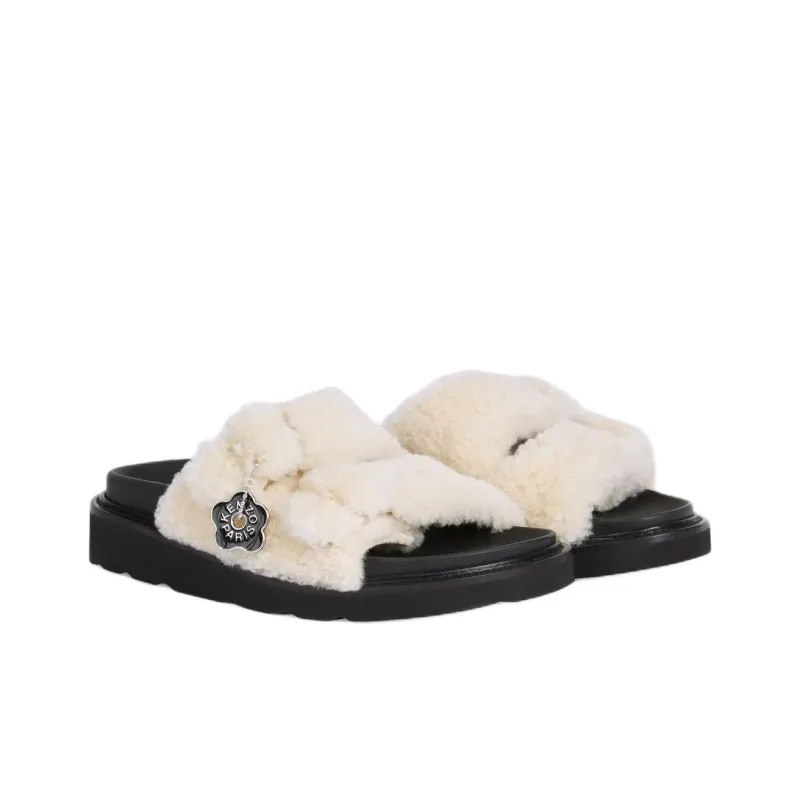 KENZO Slide Slippers 3.5cm Women's Beige-2