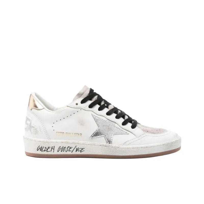 Golden Goose Ball Star Low Top Skateboard Shoes Women's White-1
