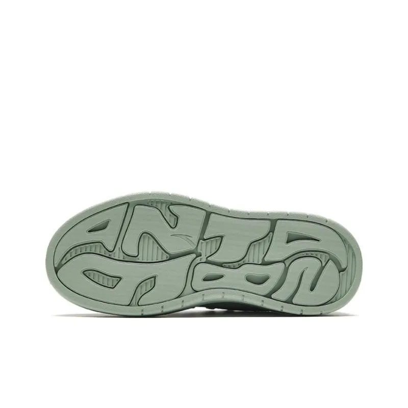 Anta 982EVO Anti-Slip And Wear-Resistant Support Height Increasing Low-Top Skateboard Shoes Women's Green-4