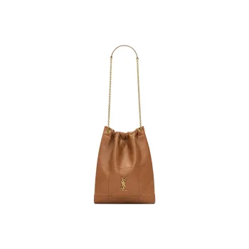 SAINT LAURENT Jamie Sheepskin Handbag Shoulder Bag Women's Light Brown