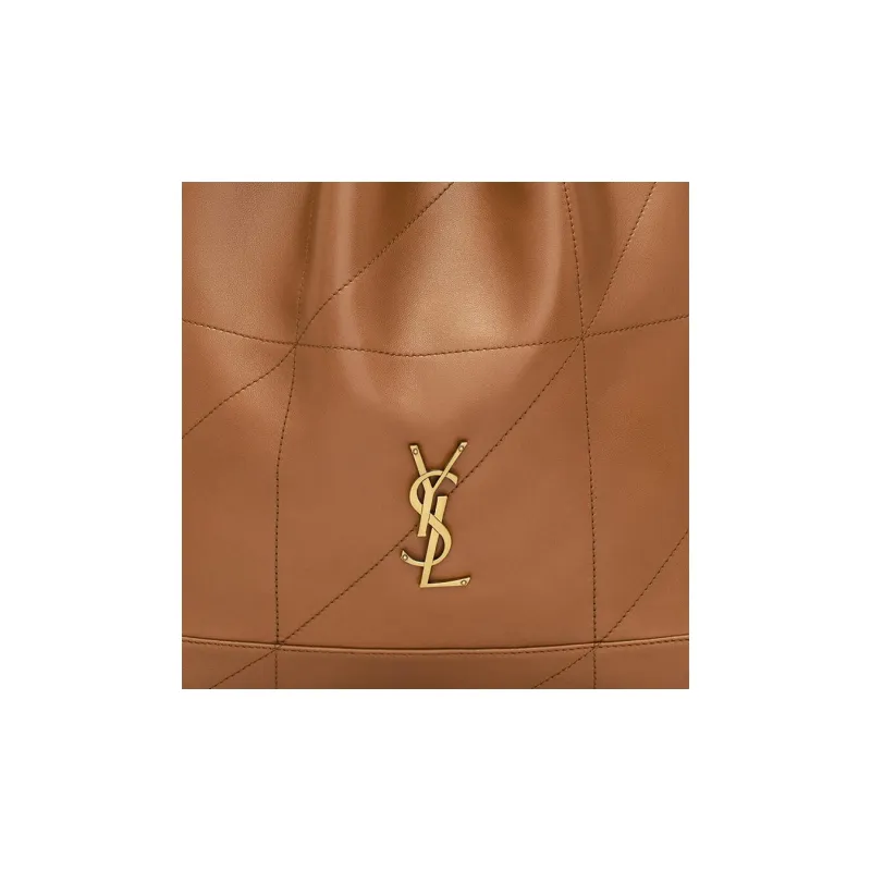SAINT LAURENT Jamie Sheepskin Handbag, Shoulder Bag Women's Light Brown-5