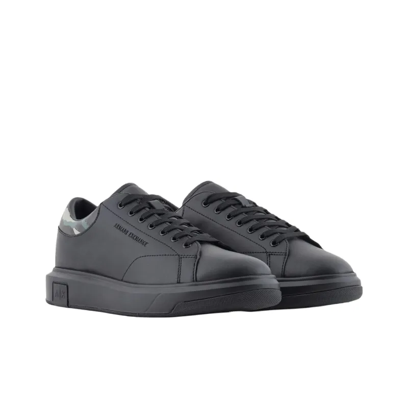 ARMANI EXCHANGEAE Action Low Top Skateboard Shoes Men's Black-2