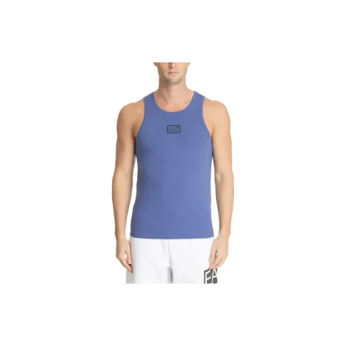 EMPORIO ARMANI EA7 Tank Tops Men Blue