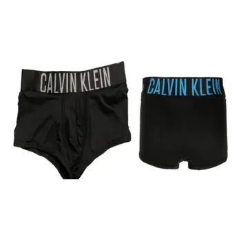 Calvin Klein Logo waistband Jersey Boxers Pack Of Two
