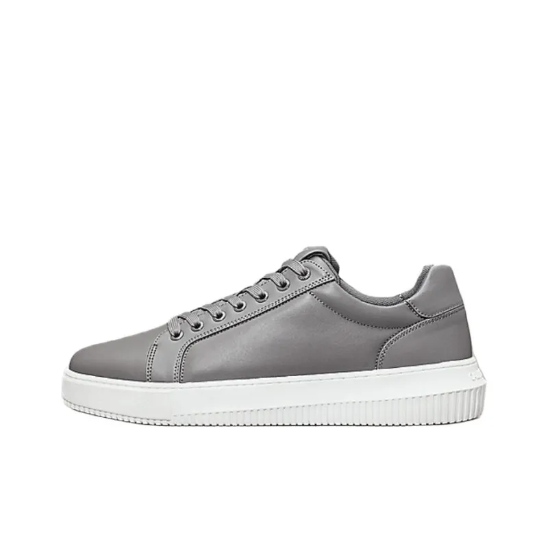 CKJ CALVIN KLEIN JEANS Low-Top Skateboard Shoes Men's Charcoal Gray-0