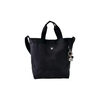 Disney Mickey Series Polyester Tote Bag Shopping Bag Shoulder Bag Crossbody Bag Handbag Regular Unisex Black