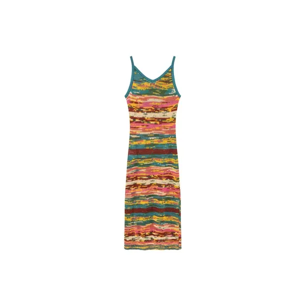 CHUU Slip Dresses Women's Rainbow Stripe-1