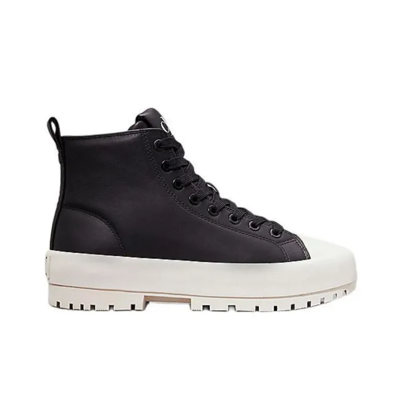 CKJ CALVIN KLEIN JEANS High Top Casual Shoes Women's Black-1