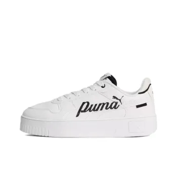 PUMA Carina Street Anti-Slip Wear-Resistant Low-Top Skateboard Shoes Women's White Black
