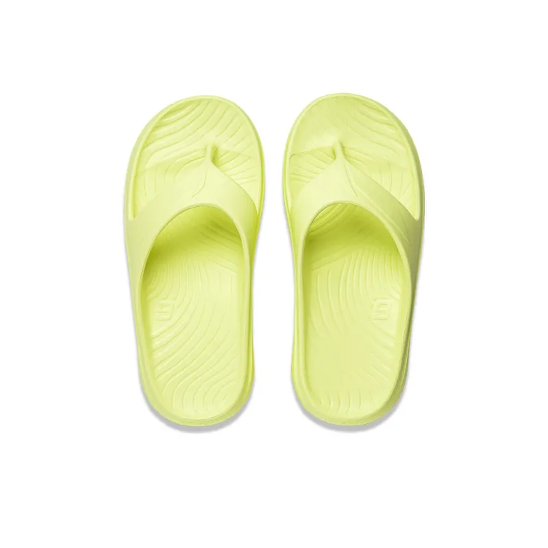 LiNing Slip Resistant Abrasion Resistant Flip Flops Unisex Yellow-4