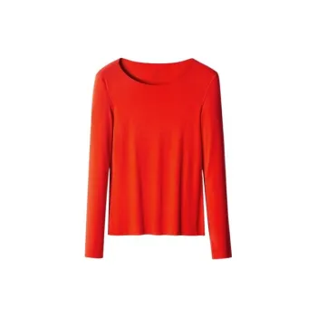 CK/Calvin Klein Thermal Tops Women's Garnet Red
