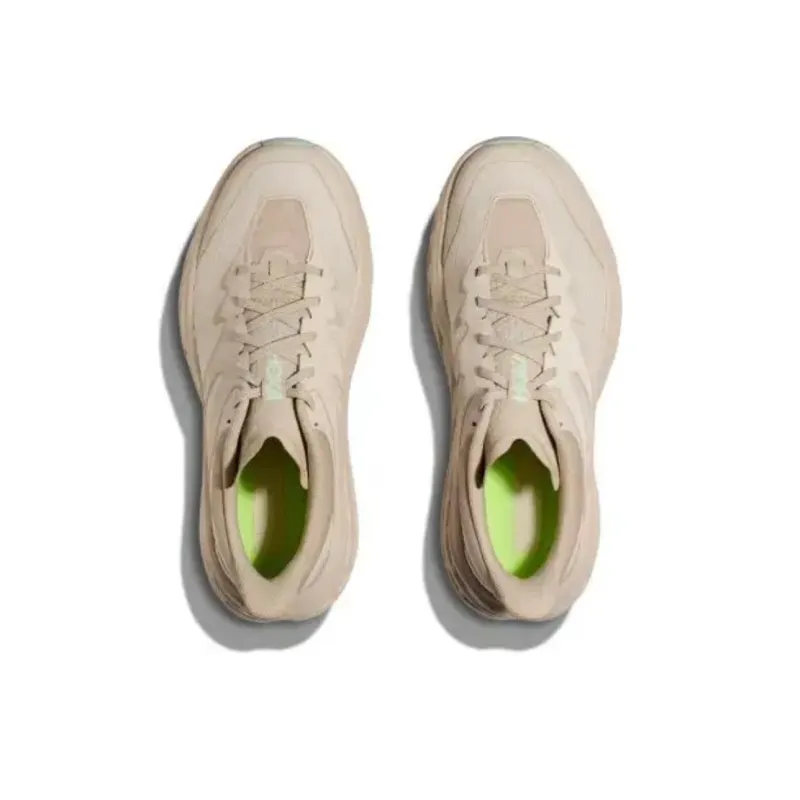 HOKA ONE ONE Speedgoat 5 Cushioning Support Low Top Running Shoes Unisex Oat-4