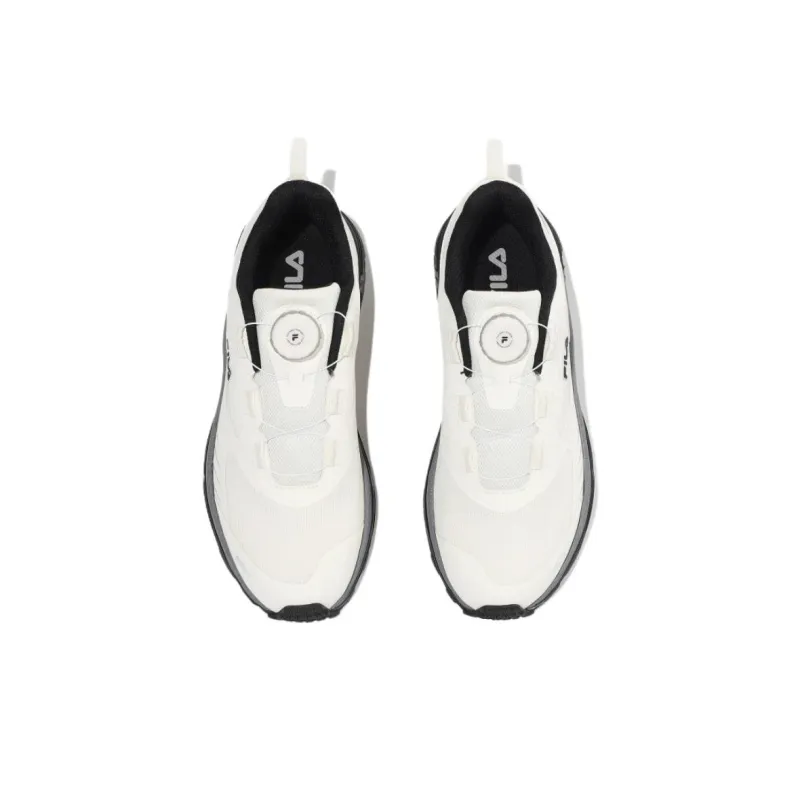 FILA Float Anti Slip Wear Resistant Low Top Running Shoes Unisex White-3