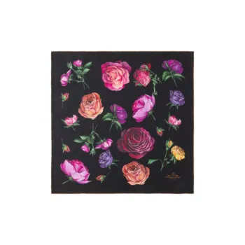 PRADA Fabric Silk Scarves Women's Black
