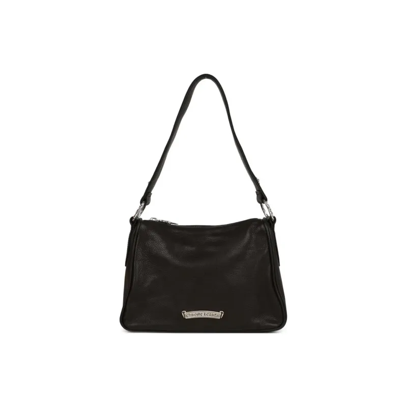 Chrome Hearts Leather Shoulder Bag, Chicken Nugget Bag, Handbag Small Size Women's Black-3