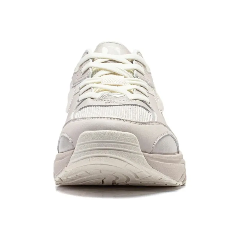 LiNing Tiger Whale Wear Resistant Slip Resistant Low Top Casual Shoes Men's Oat Gray Vanilla White-2
