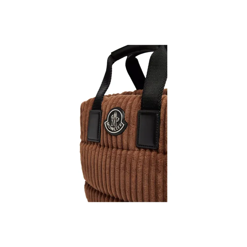 Moncler Corduroy Shoulder Bag, Crossbody Bag, Handbag Mini Women's Brown-4