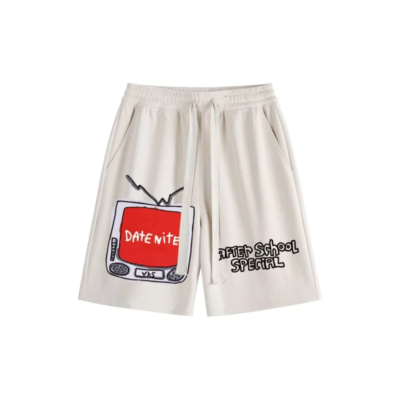AFTER SCHOOL SPECIAL Casual Shorts Unisex Apricot-1