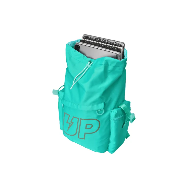 TURN UP Polyester Students Backpack Regular Unisex Mint Green-3