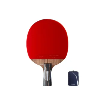DECATHLON Ping Pong Paddles Unisex Penhold Grip+Shuttlecock Racket Cover