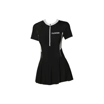 LEACCO Swimming Sets Polyamide Polyester Elastane Pool Women's Black