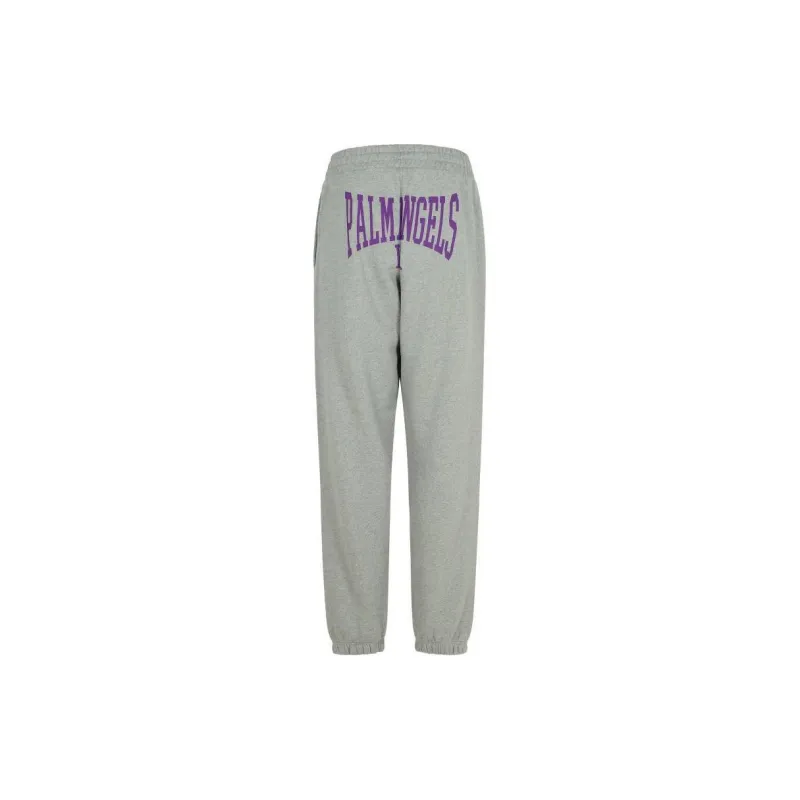 PALM ANGELS Logo print Cotton Track Pants-1