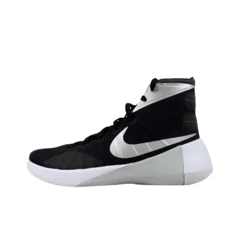 Nike Hyperdunk 2015 TB Cushioning, Wear Resistant High Top Basketball Shoes Women's Black Silver