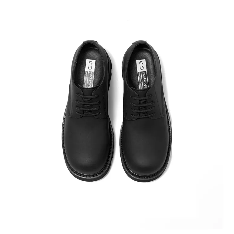JOSINY Men's Casual Shoes Men Low Top Black-6