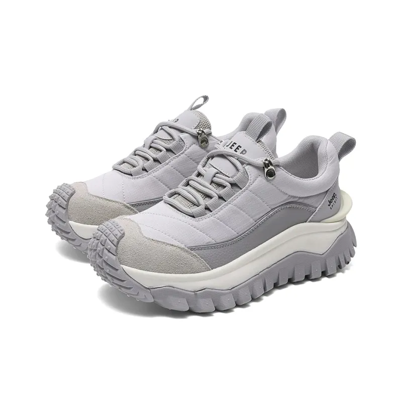 JEEP SPIRIT Slip-Resistant Low-Top Support Height Enhancement Women's Beige Casual Shoes-25