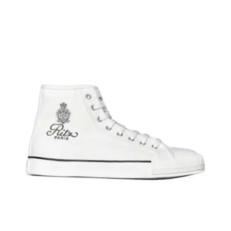 FRAME Frame X Ritz High-Top Skateboard Shoes Unisex White-1