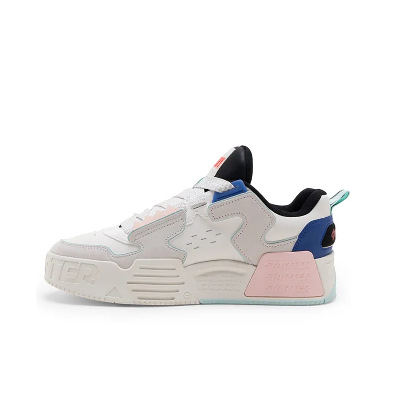 STARTER Vol Series Height Increasing Impact Resistance Quick Dry Low Top Skateboard Shoes Unisex Birch White-1