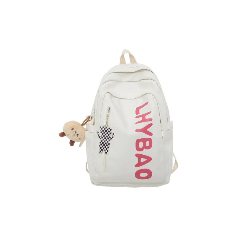 BALANG Nylon Backpack Regular Women's Black/White/Pink/Yellow/Blue-3