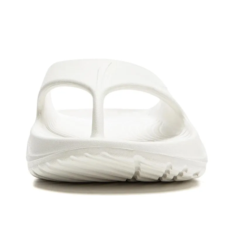 LiNing EVA Abrasion Resistant Slip Resistant Flip Flops Unisex White-2