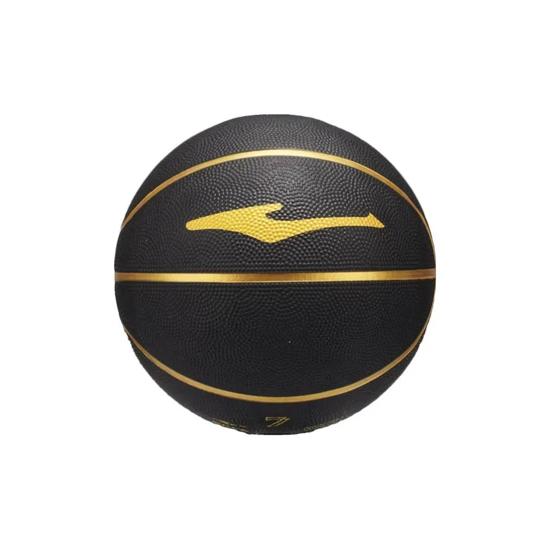 Erke Rubber Basketball Black Gold Size 5 Ball Training Unisex-0