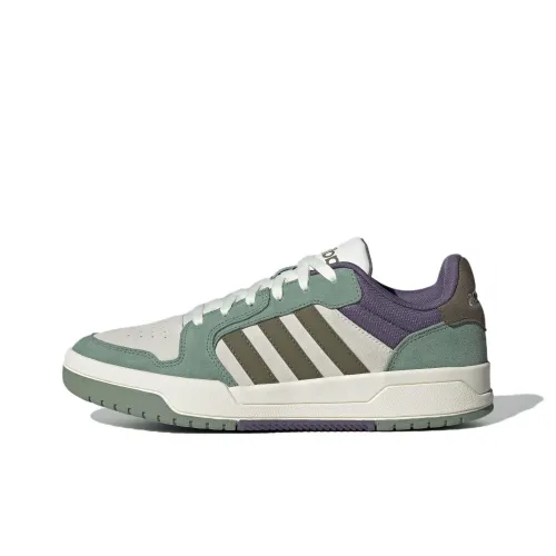 Adidas Entrap Skateboard Shoes Unisex Low-Top Han Jade White/Rock Layer Olive Green/Dusty Green