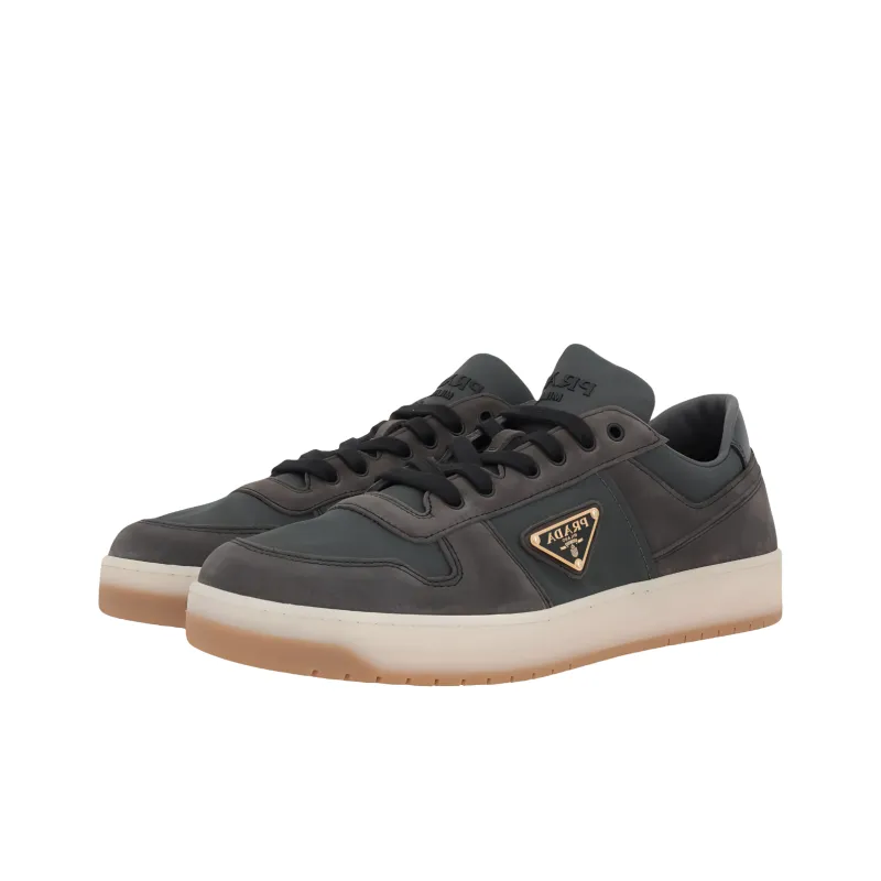 PRADA Prada Downtown Low Top Skateboard Shoes Men's Dark Green-2