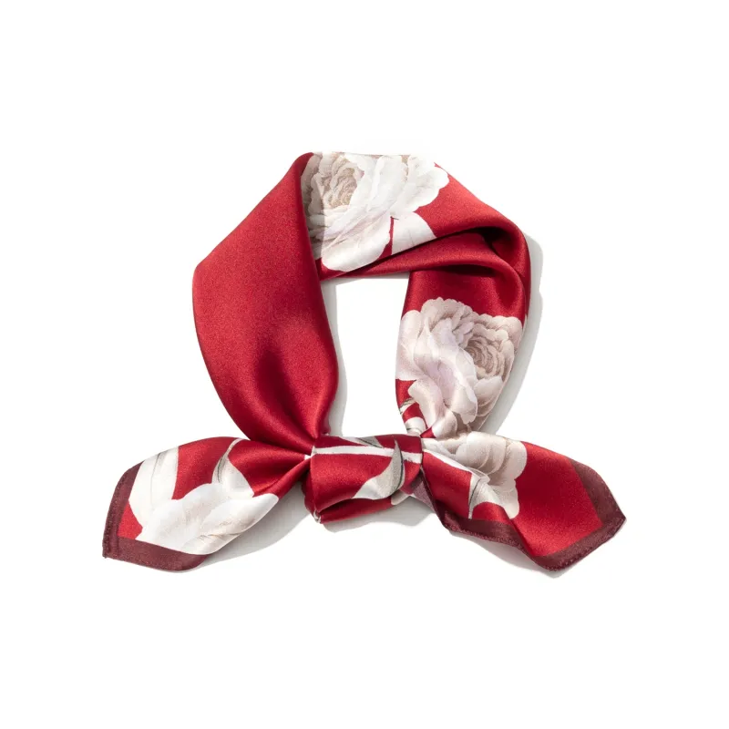 Shanghai Story 100% Mulberry Silk Silk Scarves Women's Patch Bamboo Leaf Flower Gift Box Set-1