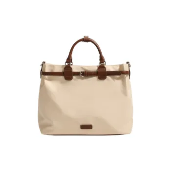 H-YXIANG Artificial Leather Briefcases Unisex Ecru/Coffee/Black/Gray