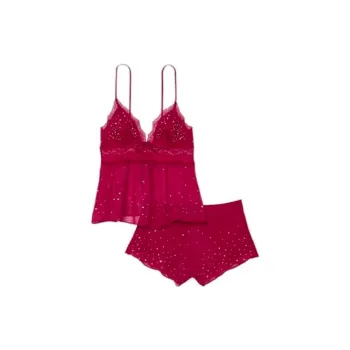 Victoria's Secret Pajama Set Women's Fuchsia