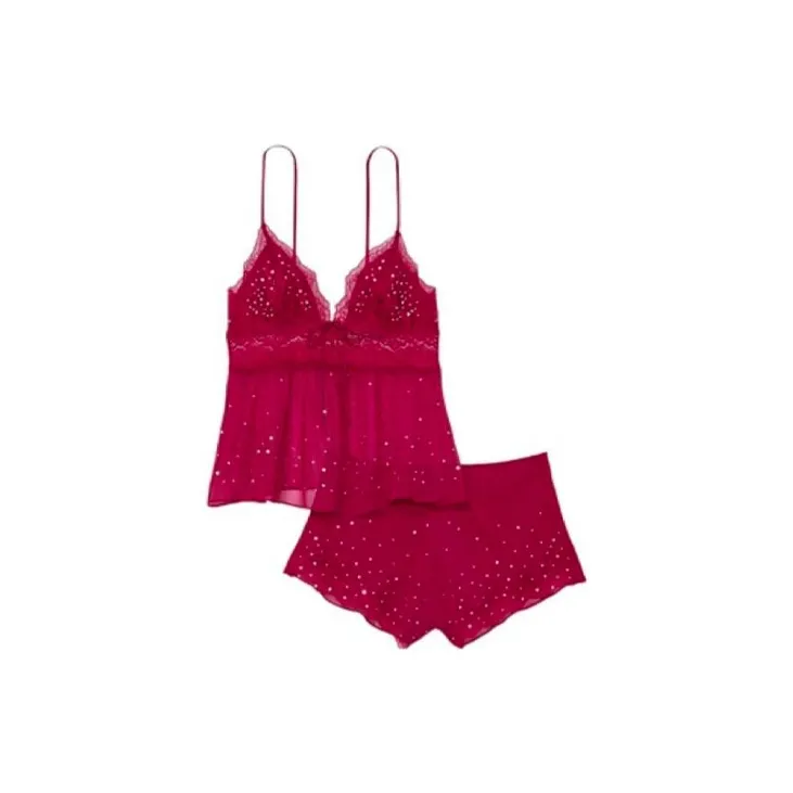 Victoria's Secret Pajama Set Women's Fuchsia-0