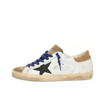 Golden Goose Super Star Suede Toe White Taupe Royal Blue Black