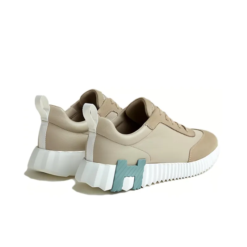 HERMES Bouncing Casual Shoes Women's Beige-3