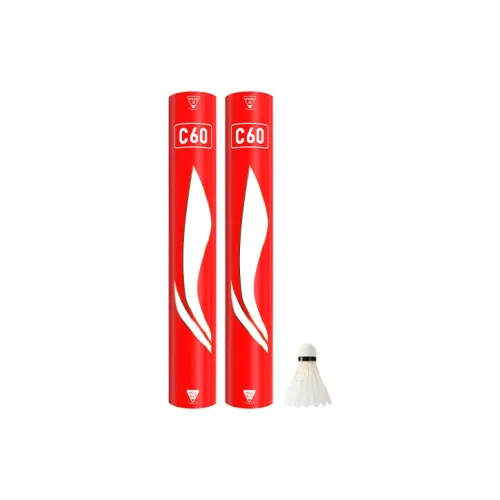 LiNing C60 Duck Feather Shuttlecock 12 Pack CiGu Duck Feather Match Ball Shuttlecocks