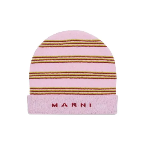 MARNI Kids Striped Knit Beanie