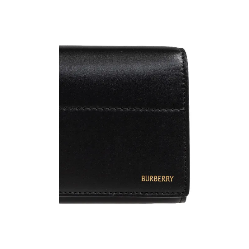 Burberry Logo lettering Leather Wallet-4