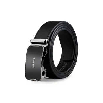 MILLIE'S High End Automatic Buckle Pants Belt Cow Leather Leather Belts Men's Width  3.5cm