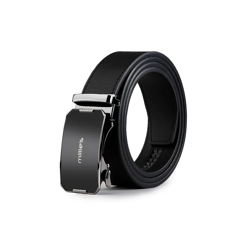 MILLIE'S High End Automatic Buckle Pants Belt Cow Leather Leather Belts Men's Width  3.5cm-0